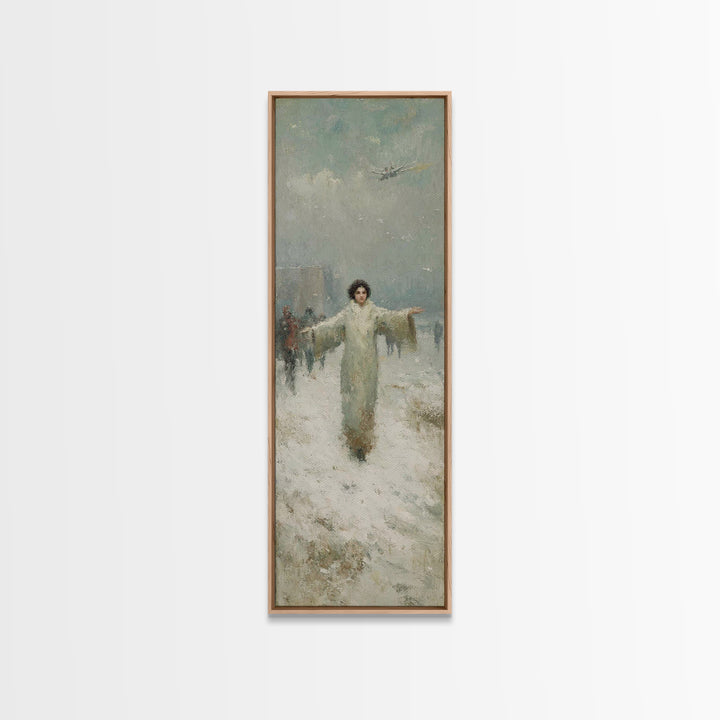 Dawn Of Shepherds – Framed Canvas Print – Christian Art Canvas – Tall Narrow Wall Art – Christian Wall Art – Jesus Painting – Christian Chr