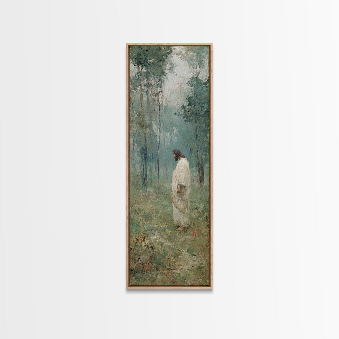 Celestial Horizon Path | Framed Canvas Print | Tall Narrow Wall Art | Christian Art | Christian Painting | Modern Christian Art | Christian