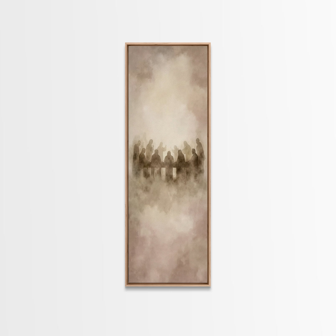Clouds Of Communion – Framed Canvas Print – Narrow Art – Christian Wall Art – Christian Art Canvas – Jesus Painting – Christian Christmas A