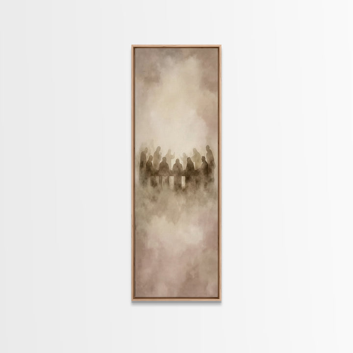 Clouds Of Communion – Framed Canvas Print – Narrow Art – Christian Wall Art – Christian Art Canvas – Jesus Painting – Christian Christmas A