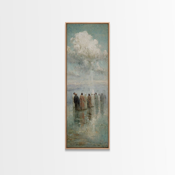 Heavenly Assembly – Framed Canvas Print – Skinny Art – Christian Art – Christian Wall Art – Christian Art Canvas – Jesus Painting – Christm