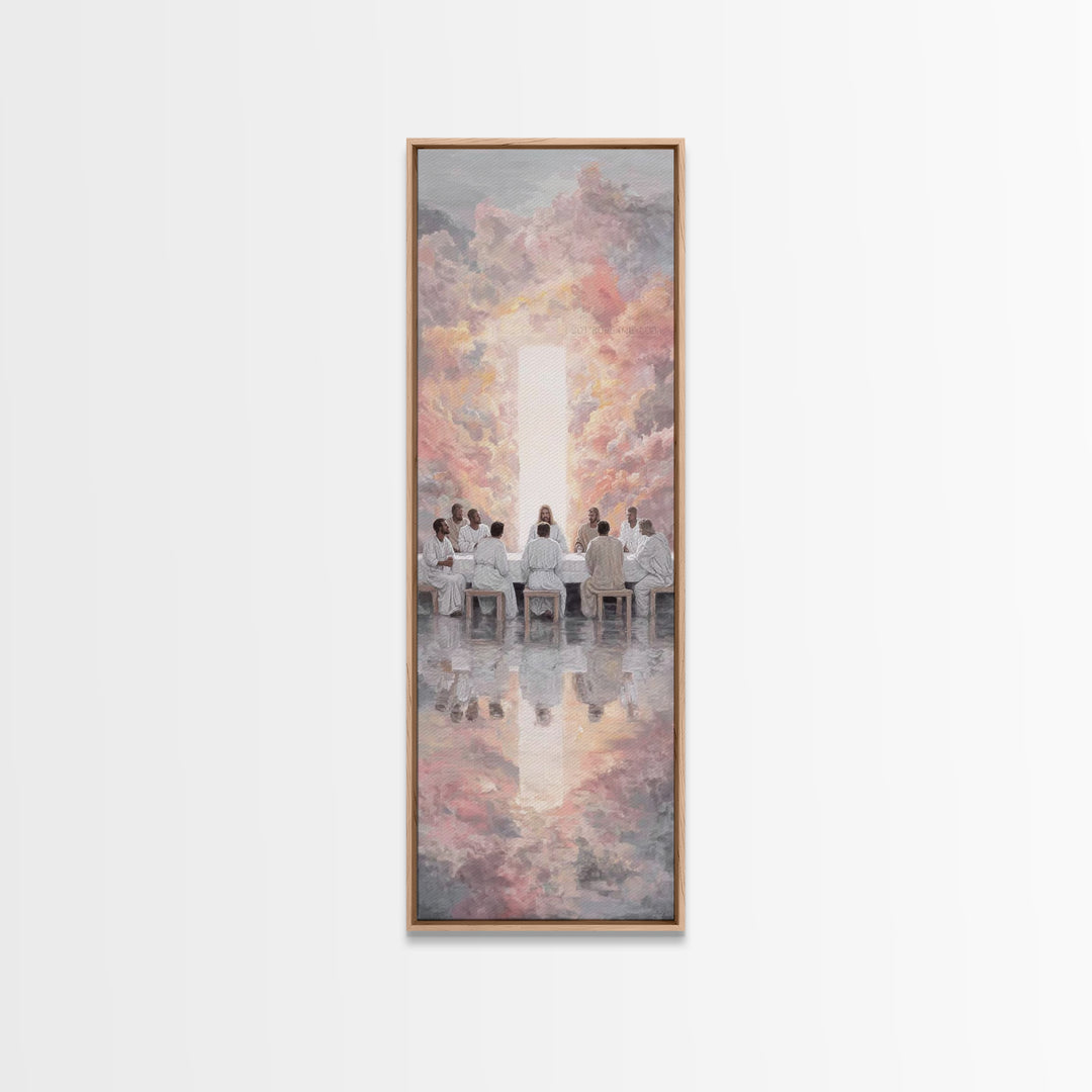 Dawn Of Shepherds – Framed Canvas Print – Skinny Art – Christian Art Canvas – Christian Wall Art – Jesus Painting – Christian Christmas
