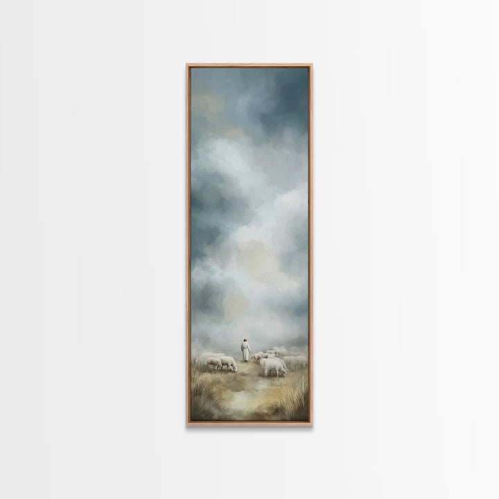 Field Of Mercy – Framed Canvas Print – Narrow Art – Christian Art Canvas – Christian Wall Art – Christian Painting – Christian Christmas Ar