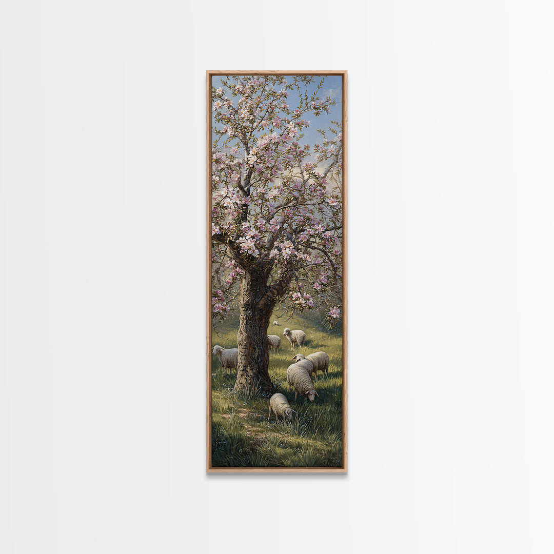 Risen Dawn Glory – Framed Canvas Print – Christian Wall Art – Tall Narrow Wall Art – Christian Art Canvas – Jesus Painting