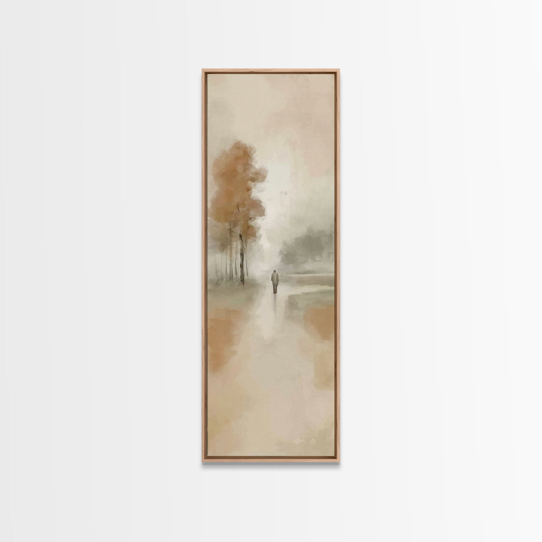 Pathway Of Grace | Framed Canvas Print | Christian Art Canvas | Jesus Painting | Skinny Art | Christian Wall Art | Christian Christmas Art