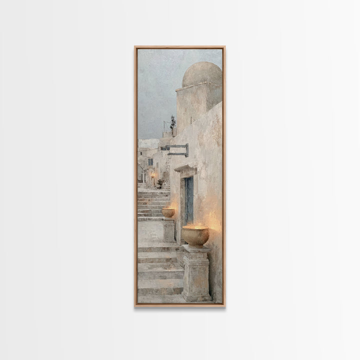 Sacred Steps – Framed Canvas Print – Narrow Art – Christian Art Canvas – Modern Christian Art – Christian Wall Art – Christian Decor