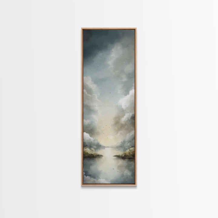 Heavenly Ascent – Framed Canvas Print – Skinny Art – Christian Wall Art – Abstract Christian Art – Christian Art Canvas – Christian Art Pri