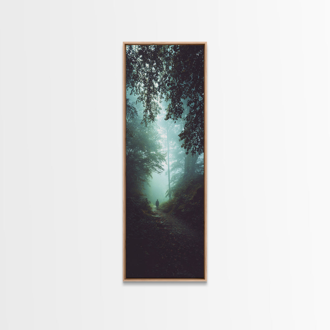 Light Of Mercy – Framed Canvas Print – Narrow Art – Christian Wall Art – Christian Art Gift – Jesus Painting – Moody Christian Art – Christ