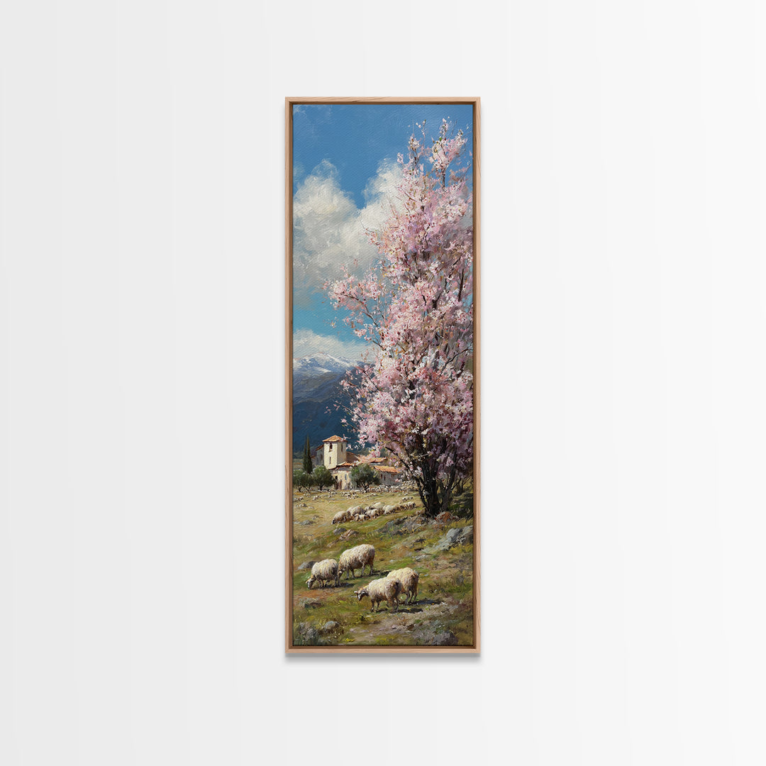 Tree Of Hope – Framed Canvas Print – Jesus Painting – Christian Wall Art – Tall Narrow Wall Art – Christian Art Canvas