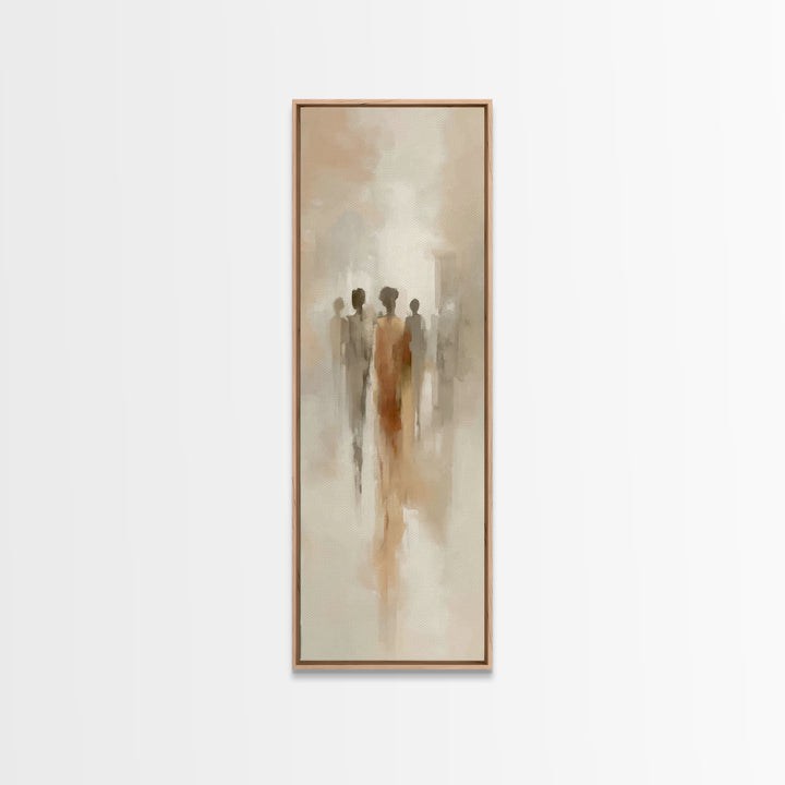 Figures Of Grace – Framed Canvas Print – Tall Skinny Art Print – Christian Art Canvas – Abstract Christian Art – Christian Art Work – Chris