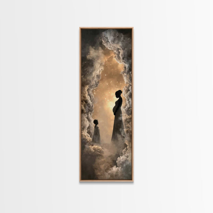 Divine Expectation, Framed Canvas Print, Skinny Art, Christian Art Canvas, Christian Wall Art, Christian Art Painting, Christian Christmas