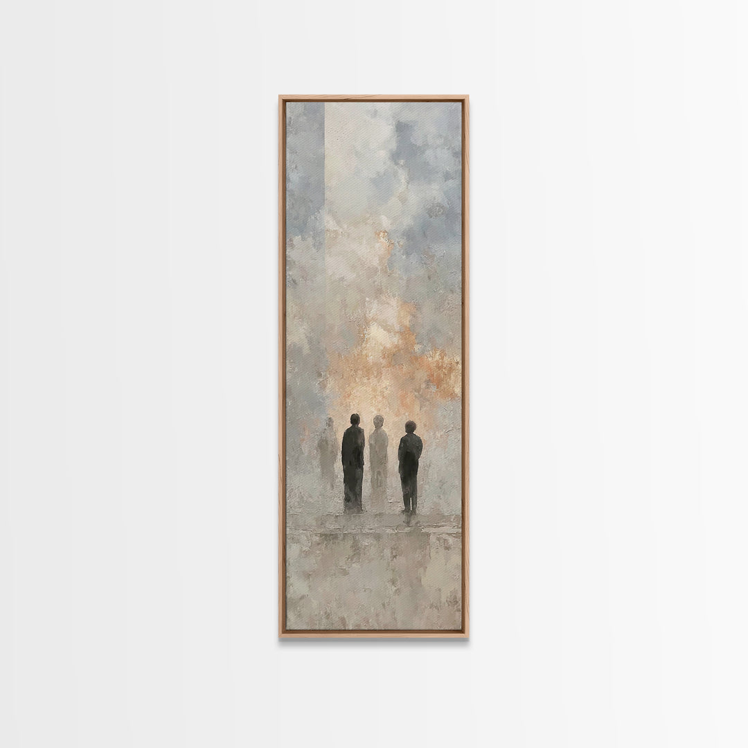 Clouds Of Witness, Framed Canvas Print, Tall Skinny Art Print, Christian Art Canvas, Christian Art Work, Christian Wall Art, Abstract Chris