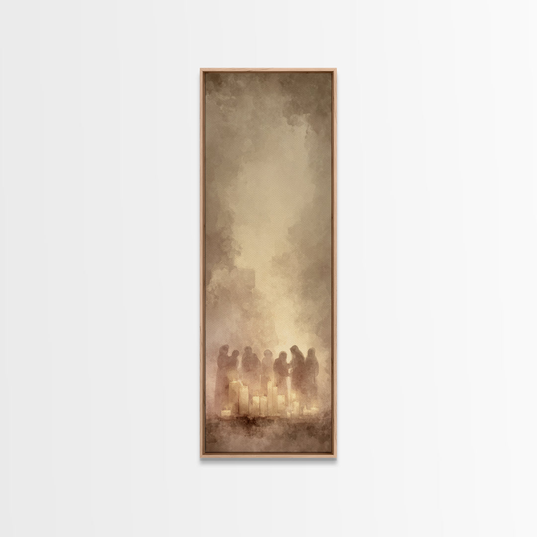 Blessed Fellowship | Framed Canvas Print | Christian Wall Art | Christian Art Work | Christmas Canvas Wall Art | Skinny Art