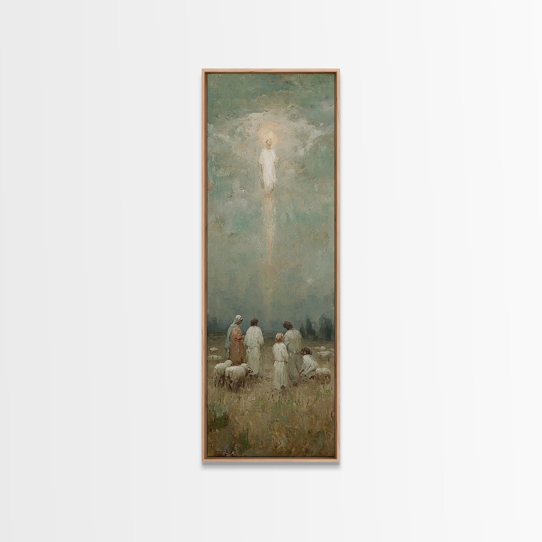 Radiant Dawn Host – Framed Canvas Print – Skinny Art – Christian Art Canvas – Christian Wall Art – Modern Christian Art – Christmas Art Wor