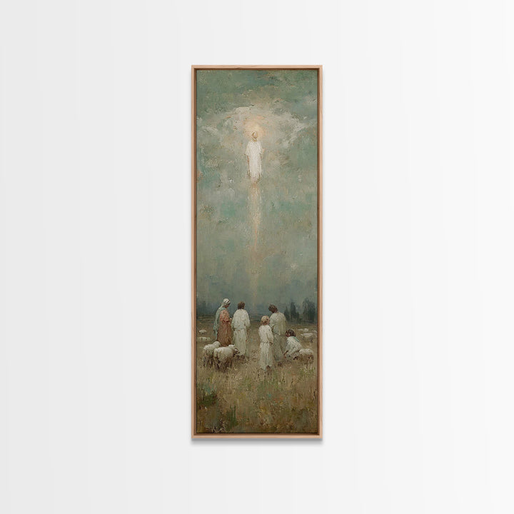 Radiant Dawn Host – Framed Canvas Print – Skinny Art – Christian Art Canvas – Christian Wall Art – Modern Christian Art – Christmas Art Wor