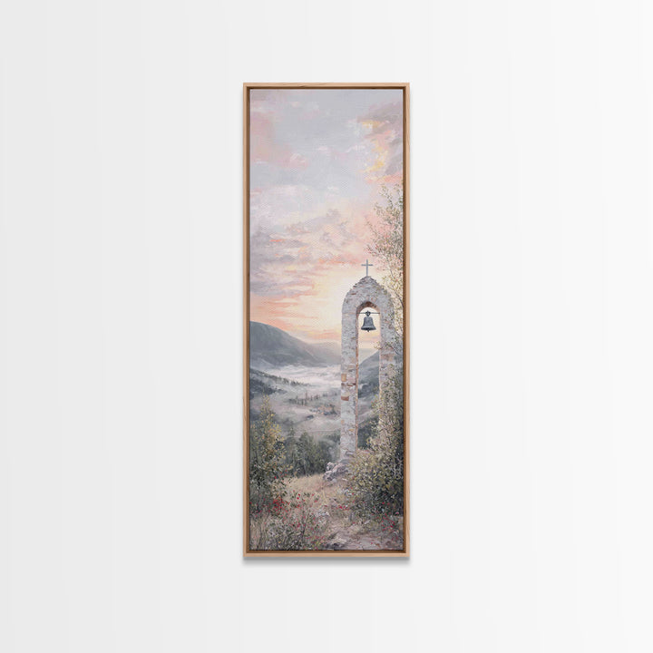 Celestial Pathway – Framed Canvas Print – Christian Art Canvas – Christmas Art – Jesus Painting – Christian Wall Art – Tall Narrow Wall Art
