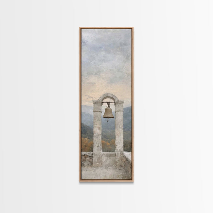 Hillside Bell Grace | Framed Canvas Print | Tall Skinny Art Print | Christian Art Canvas | Christian Wall Art | Christian Painting | Christ