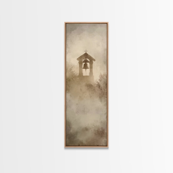 Morning Chapel Ring – Framed Canvas Print – Narrow Art – Christian Art Canvas – Christian Wall Art – Christian Painting – Christian Decor