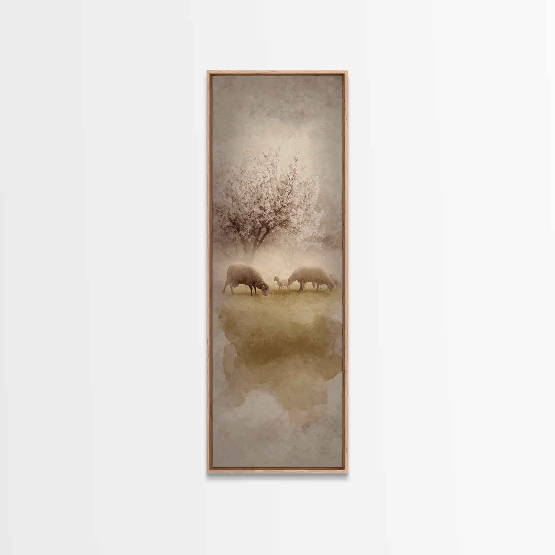 Morning Star Peace – Framed Canvas Print – Christian Wall Art – Christian Art Canvas – Tall Narrow Wall Art – Jesus Painting