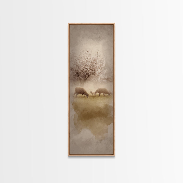 Morning Star Peace – Framed Canvas Print – Christian Wall Art – Christian Art Canvas – Tall Narrow Wall Art – Jesus Painting