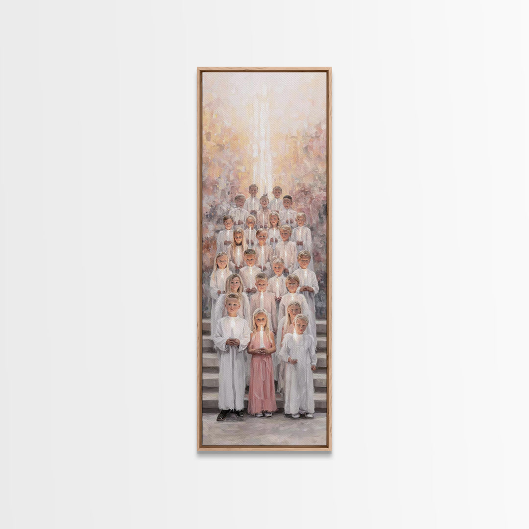 Morning Of Praise – Framed Canvas Print | Christian Art Canvas | Christian Wall Art | Narrow Art | Christian Christmas Art | Christian Gift