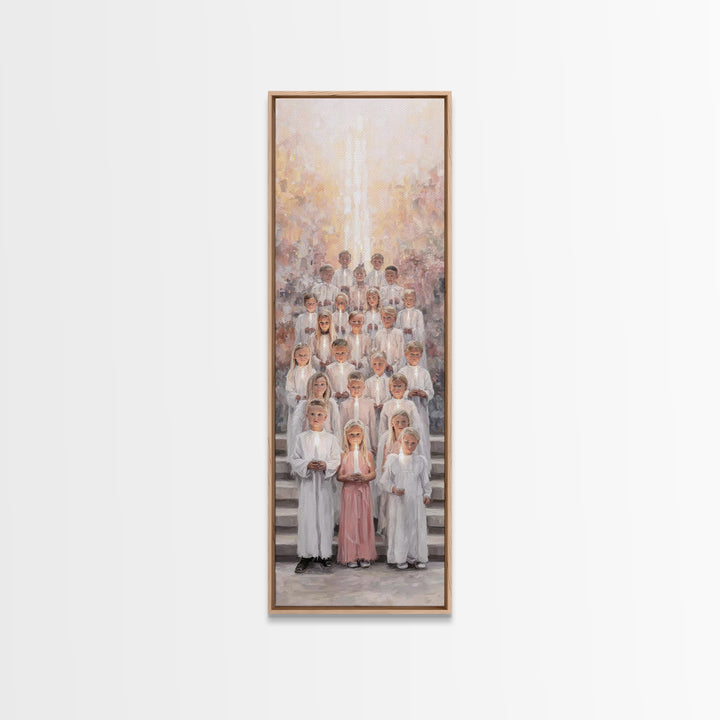 Morning Of Praise – Framed Canvas Print | Christian Art Canvas | Christian Wall Art | Narrow Art | Christian Christmas Art | Christian Gift