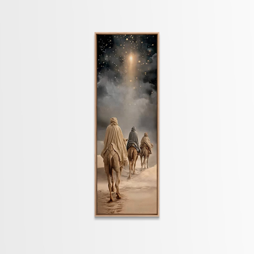 Hope of the Manger – Framed Canvas Print – Skinny Art – Christian Art Canvas – Christian Wall Art – Christmas Art – Christian Christmas – C