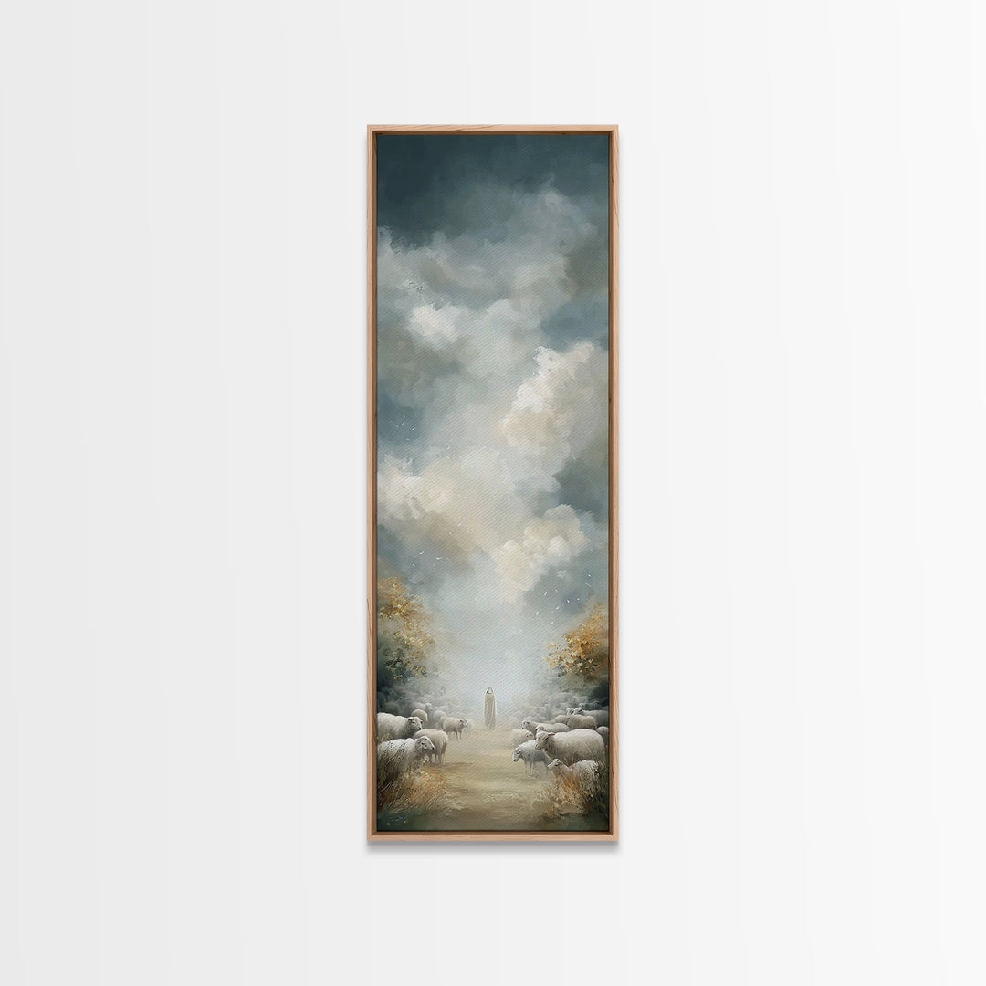 Morning Of Mercy - Framed Canvas Print - Christian Art Canvas - Christian Wall Art - Christian Decor - Tall Skinny Art Print - Christian Ar