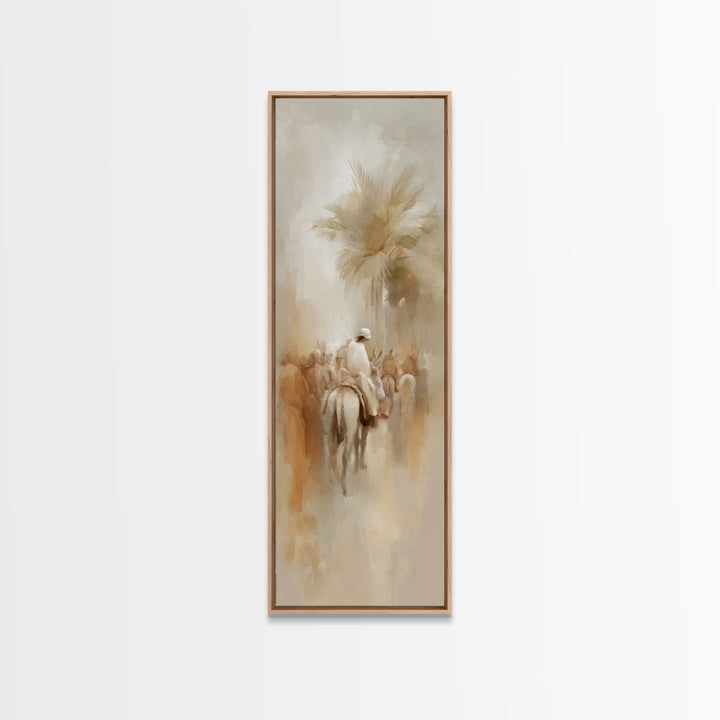 Hosanna In Glory – Framed Canvas Print – Christian Wall Art – Christian Art Canvas – Narrow Art – Jesus Painting – Christian Art Print