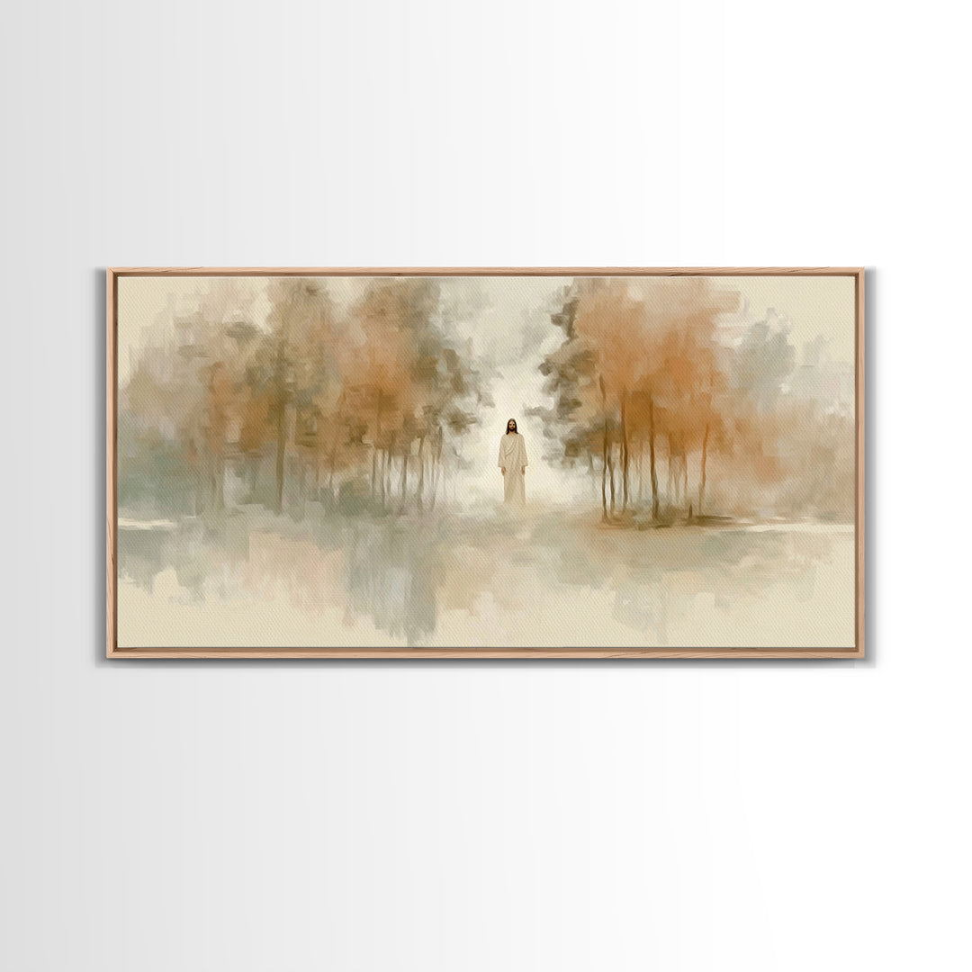 Forest of Mercy | Framed Canvas Print | Christian Wall Art | Jesus Painting | Christian Art Canvas | Christian Gift Ideas | Christmas Art