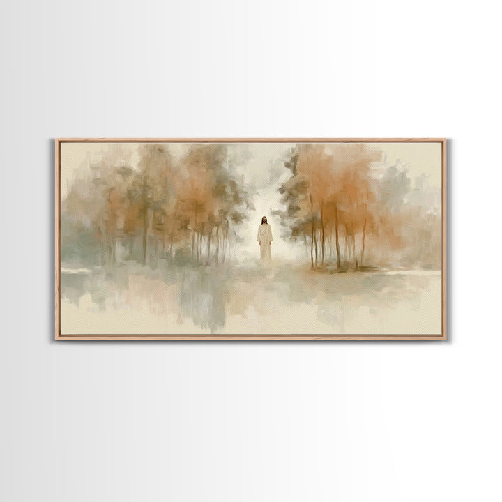 Forest of Mercy | Framed Canvas Print | Christian Wall Art | Jesus Painting | Christian Art Canvas | Christian Gift Ideas | Christmas Art