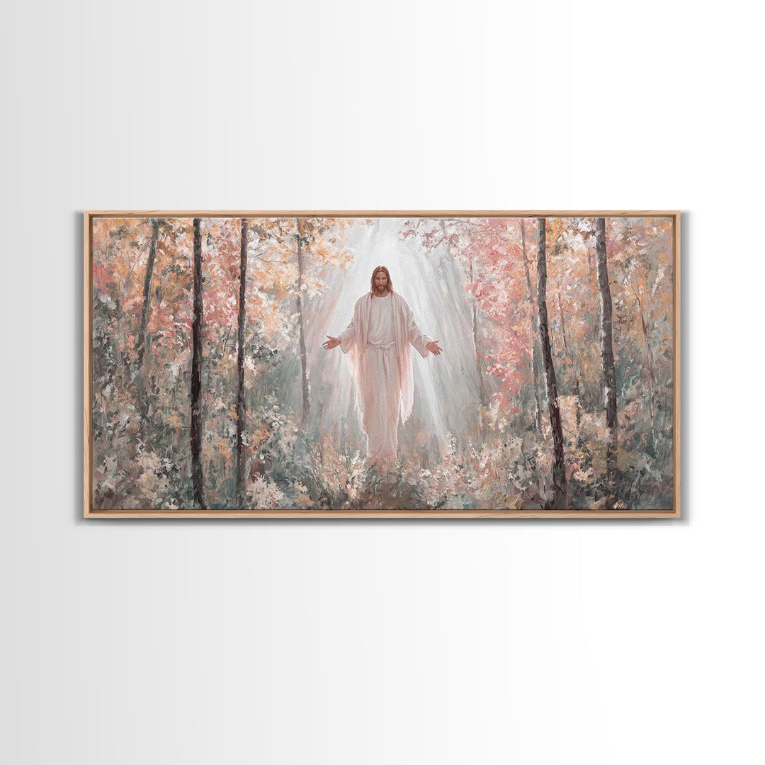 Graceful Path – Framed Canvas Print – Christian Art Canvas – Jesus Painting – Christian Wall Art – Large Christian Painting – Christian Chr