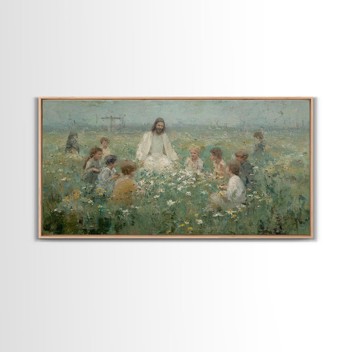 Morning Tide – Framed Canvas Print – Christian Art Canvas – Christian Paintings – Jesus Painting – Subtle Christian Art – Christian Decor