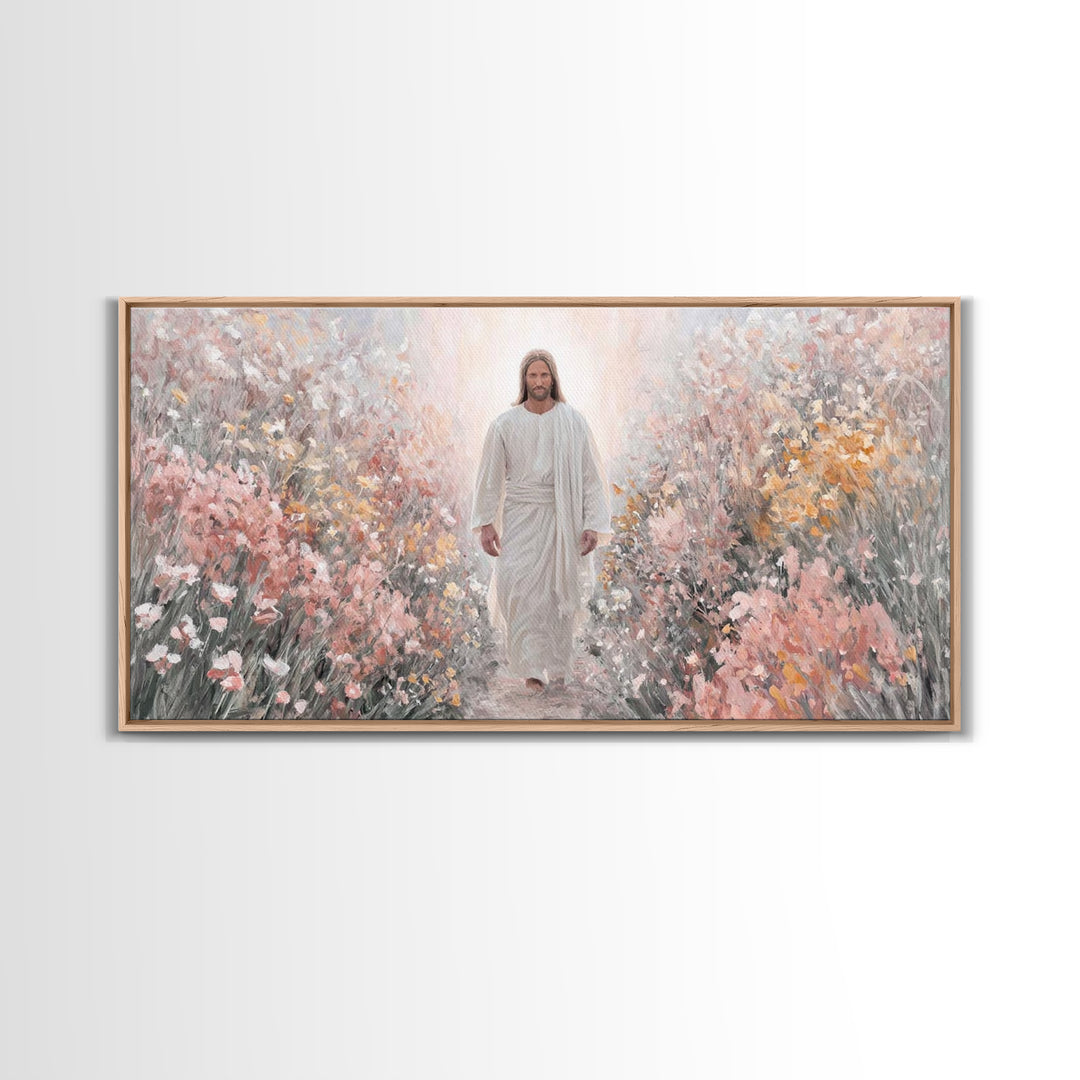 Stillness Of Glory | Framed Canvas Print | Christian Art | Jesus Painting Canvas | Christian Wall Art | Christmas Canvas Wall Art | Christi