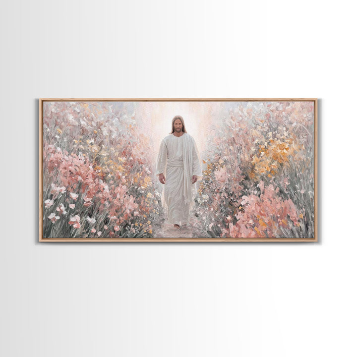 Stillness Of Glory | Framed Canvas Print | Christian Art | Jesus Painting Canvas | Christian Wall Art | Christmas Canvas Wall Art | Christi