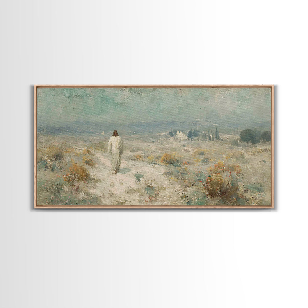 Horizon Of Mercy – Framed Canvas Print – Christian Art Canvas – Christian Wall Art – Jesus Painting – Christian Art Work – Christian Gift –