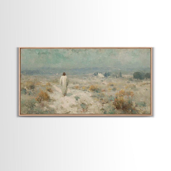 Horizon Of Mercy – Framed Canvas Print – Christian Art Canvas – Christian Wall Art – Jesus Painting – Christian Art Work – Christian Gift –