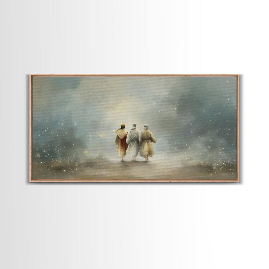 Walk Of Revelation – Framed Canvas Print – Christian Art Print – Christian Wall Art – Jesus Painting – Christian Art Canvas – Christian Dec