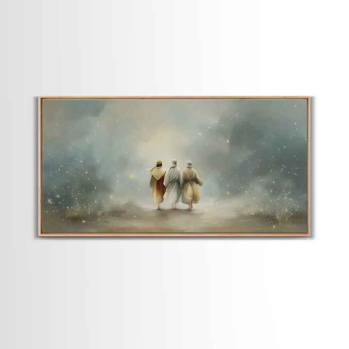 Walk Of Revelation – Framed Canvas Print – Christian Art Print – Christian Wall Art – Jesus Painting – Christian Art Canvas – Christian Dec
