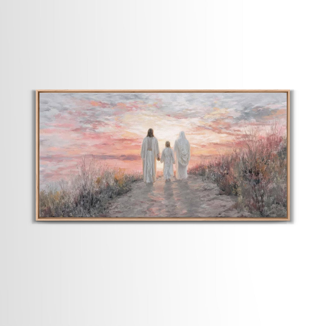 Path Of Grace – Framed Canvas Print – Christian Wall Art – Jesus Painting – Christian Art Canvas – Christian Christmas Art – Christmas Art