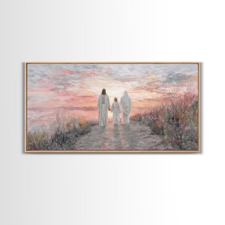 Path Of Grace – Framed Canvas Print – Christian Wall Art – Jesus Painting – Christian Art Canvas – Christian Christmas Art – Christmas Art