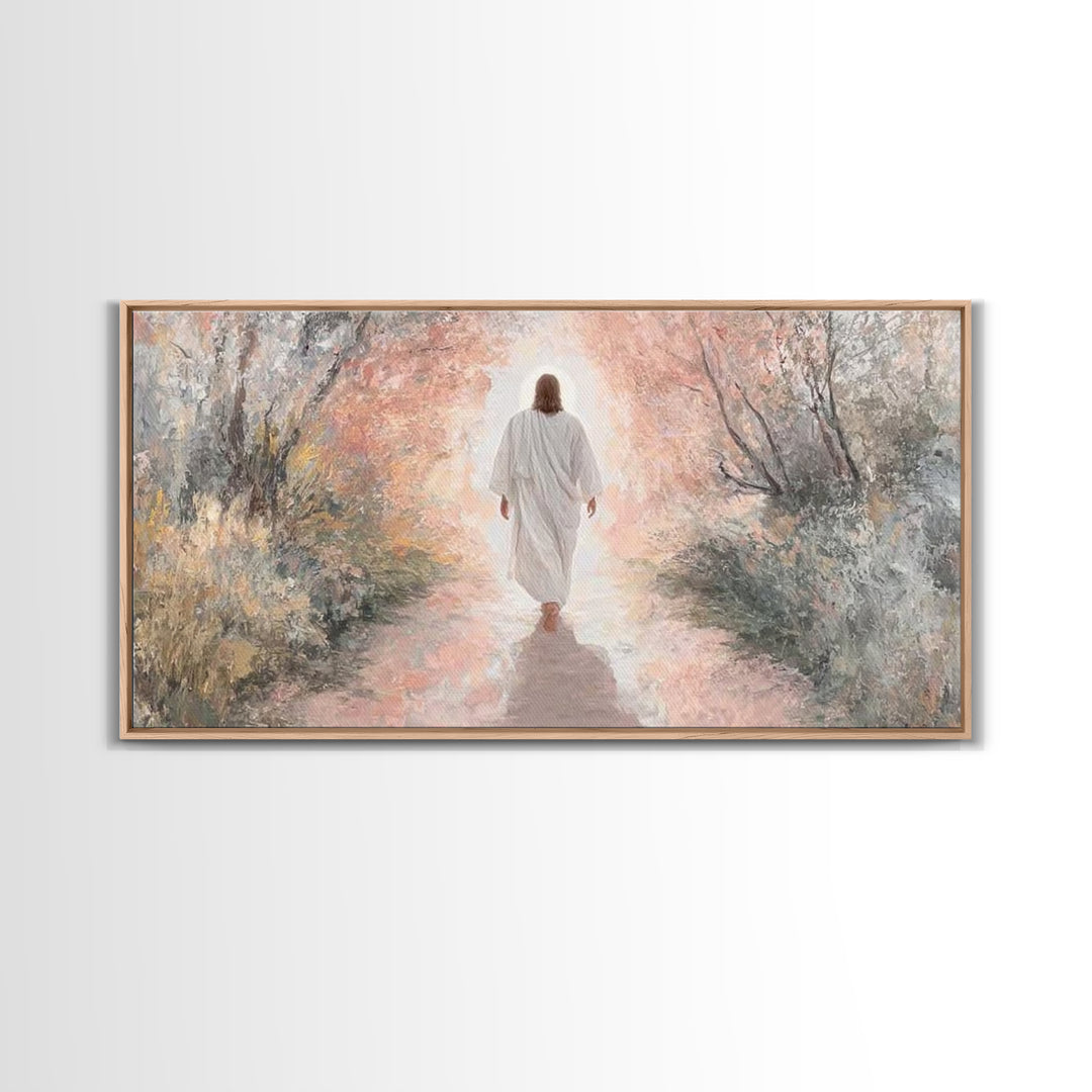 Light Of Glory | Framed Canvas Print | Christian Wall Art | Jesus Christmas Art | Christian Art Canvas | Christmas Decor