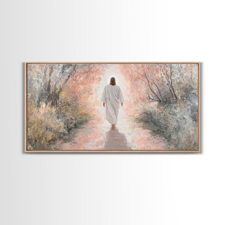 Light Of Glory | Framed Canvas Print | Christian Wall Art | Jesus Christmas Art | Christian Art Canvas | Christmas Decor