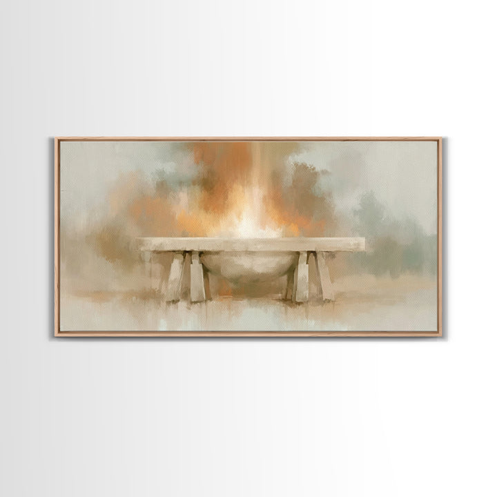 Altar Of Light – Framed Canvas Print – Christian Wall Art – Christian Art Canvas – Christian Decor – Christian Art