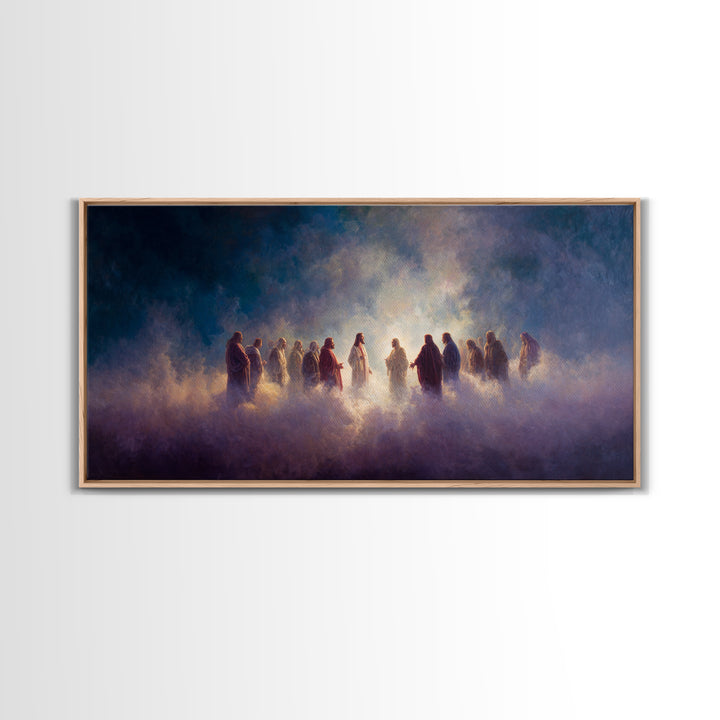 Cloud of Witnesses – Framed Canvas Print – Christian Canvas – Christian Gifts – Christian Art – Christmas Art – Christian Decor – Jesus Art