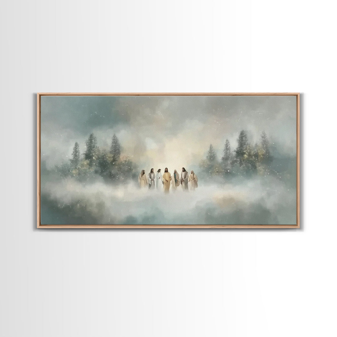Gathered In Light – Framed Canvas Print – Christian Wall Art – Christian Canvas – Jesus Art – Christian Art – Christian Gift Ideas