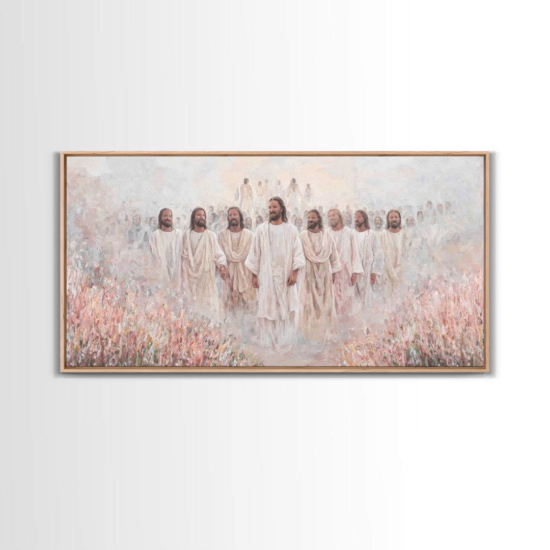 Eternal Walk – Framed Canvas Print – Christian Art – Christian Canvas – Jesus Painting – Christian Art Print – Christian Wall Art