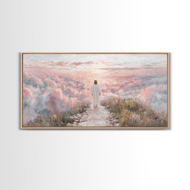 Path Of Faith – Framed Canvas Print – Christian Wall Art – Christian Art – Jesus Painting – Christian Art Canvas – Christian Decor