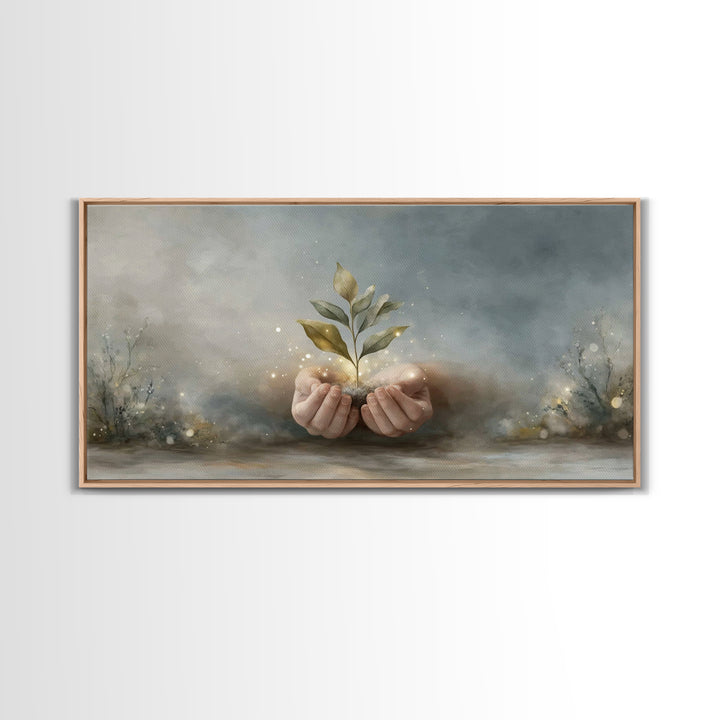 Seed of Promise | Framed Canvas Print | Christian Wall Art | Christian Art | Jesus Painting | Christian Art Canvas | Christian Gift Ideas