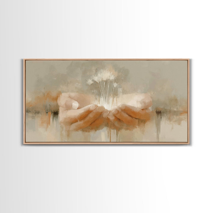 Sacred Offering, Framed Canvas Print, Christian Art, Jesus Painting, Christian Wall Art, Christian Art Canvas, Christian Art Gift